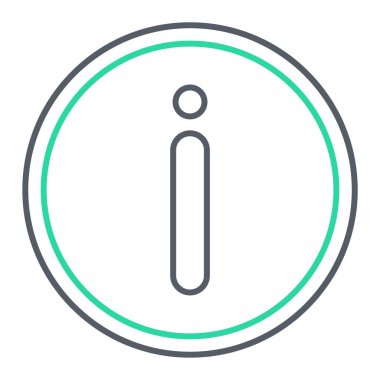 Bilgi simgesi vektör illüstrasyonu