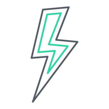 Şimşek simgesi vektör illüstrasyonu