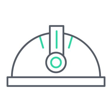 Kask simgesi vektör illüstrasyonu