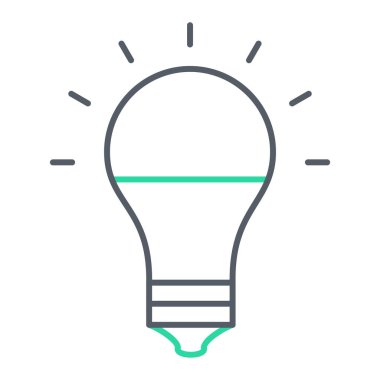 ampul simgesi vektör illüstrasyonu