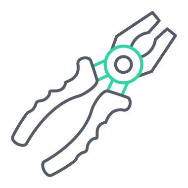 Temizlik aracı simgesinin vektör illüstrasyonu. ağ için elektrikli traş makinesi ve halatın ana hatları.