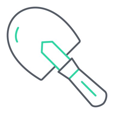 kürek simgesi vektör illüstrasyonu