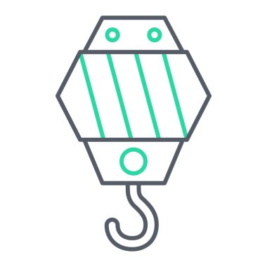 Vinç kancası ikonu. vektör illüstrasyonu