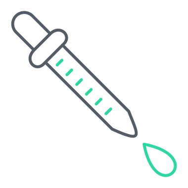 pipette vector line icon
