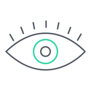 Göz vektör satırı simgesi