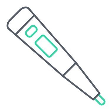 Test tüpünün izole edilmiş tek bir simgesinin vektör çizimi