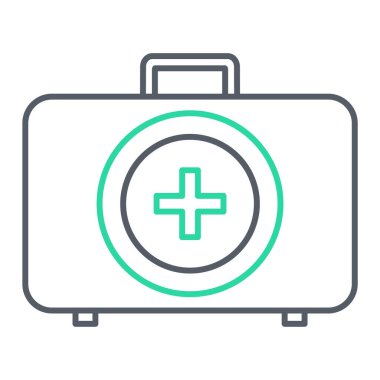 İlk yardım kiti vektör illüstrasyonu