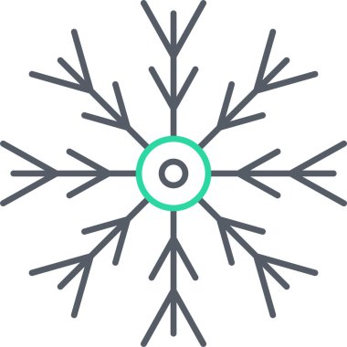Kar tanesi. Web simgesi basit illüstrasyon