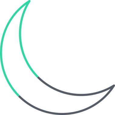 Ay. Web simgesi basit illüstrasyon