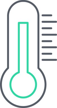Termometre. Web simgesi basit tasarım