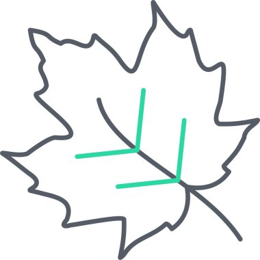 Beyaz arkaplanda yaprak simgesi