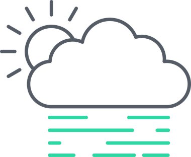 Bulut. Web simgesi basit tasarım