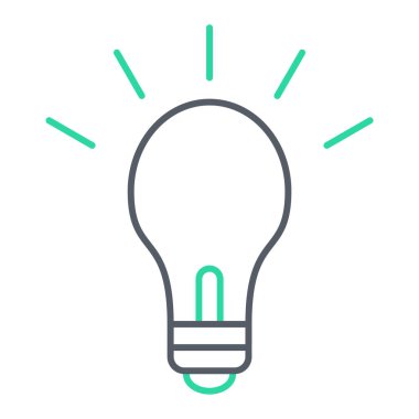 ampul simgesi vektör illüstrasyonu