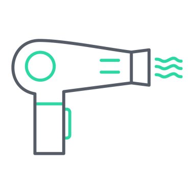 saç kurutma simgesi vektör çizimi