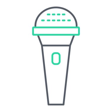 mikrofon simgesi. vektör illüstrasyonu