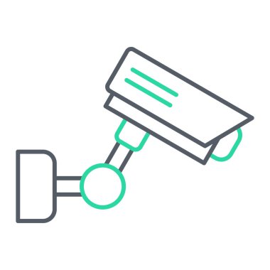 Kapalı devre kamera simgesi. Güvenlik sistemi sembolü. İnternet teknolojisi ve iş konsepti