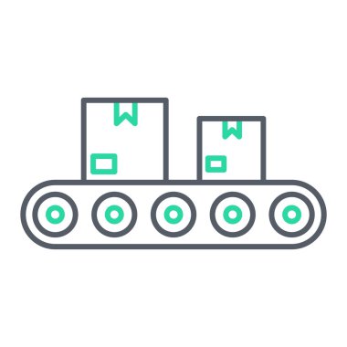 Forklift kamyonunun satır simgesi