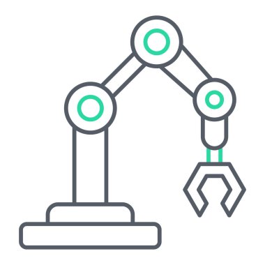 Robot kol ikonu. özet robot vektör tasarımı.