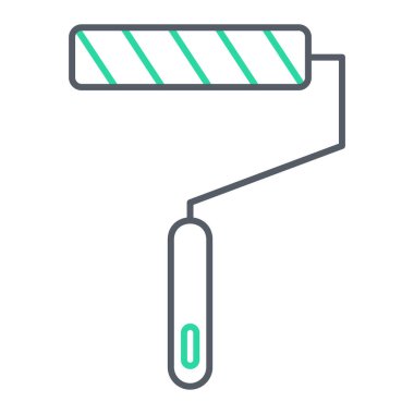 Boya silindiri ikonu. vektör illüstrasyonu