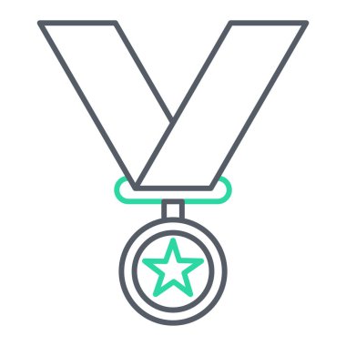 Madalya. Web simgesi basit illüstrasyon