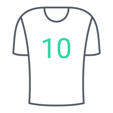 Futbol forması ikonu. vektör illüstrasyonu