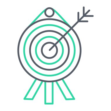 hedef simge vektör illüstrasyonu