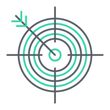 hedef simge vektör illüstrasyonu
