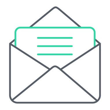 zarf simgesi vektör illüstrasyonu