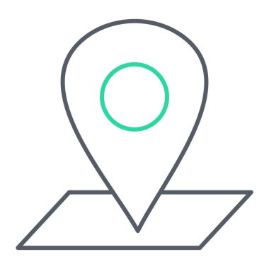 konum pin simgesi vektör illüstrasyonu