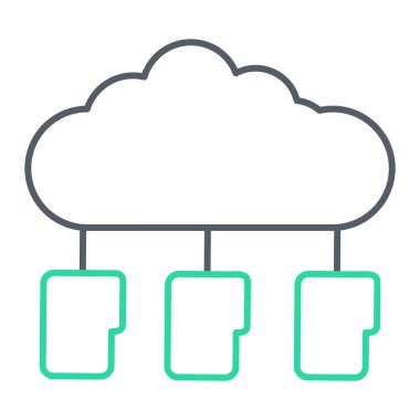 Bulut hesaplama. Web simgesi