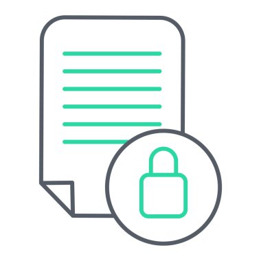 güvenlik simgesi vektör illüstrasyonu