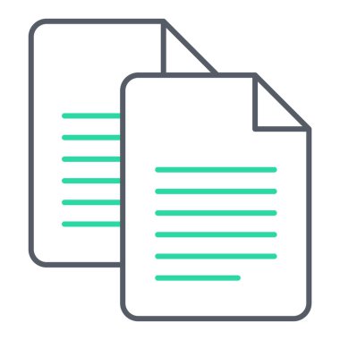 Belge. Web simgesi basit illüstrasyon