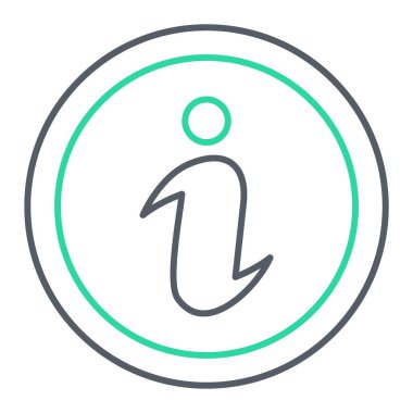 Bilgi simgesi, vektör illüstrasyonu. düz tasarım biçimi