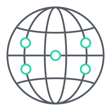 genel ağ simgesi çizimi