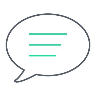 Sohbet kabarcığı vektör illüstrasyonu