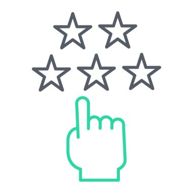 Yıldızların el çizimi simgesi