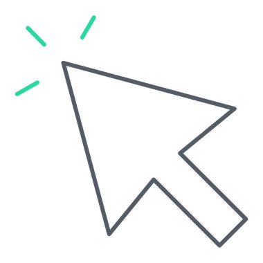 imleç simgesi vektör illüstrasyonu