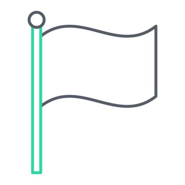 bayrak simgesi, vektör illüstrasyonu