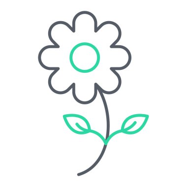 çiçek simgesi vektör illüstrasyonu