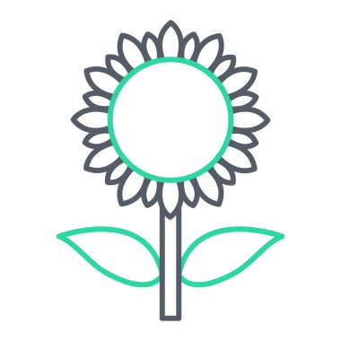 çiçek simgesi vektör illüstrasyonu