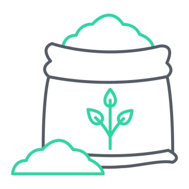 Yapraklı ve yapraklı bitki vektör illüstrasyon tasarımı