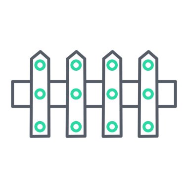 Çit simgesinin vektör illüstrasyonu