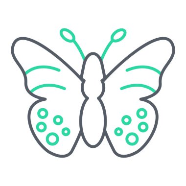 Kelebek simgesi vektör illüstrasyon tasarımı