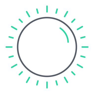 Güneş Simgesi Vektör illüstrasyonu