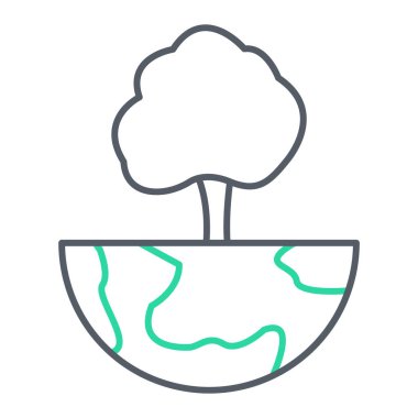 ağaç simgesi vektör illüstrasyon tasarımı