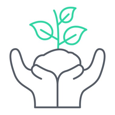 Ekoloji simgesinin vektör illüstrasyonu