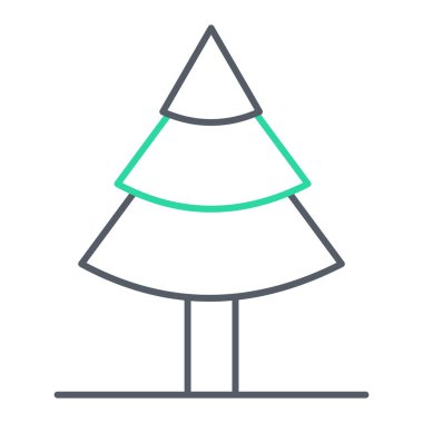 Noel ağacı simgesi vektör illüstrasyonuName