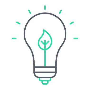 Yeşil enerji simgesinin vektör illüstrasyonu