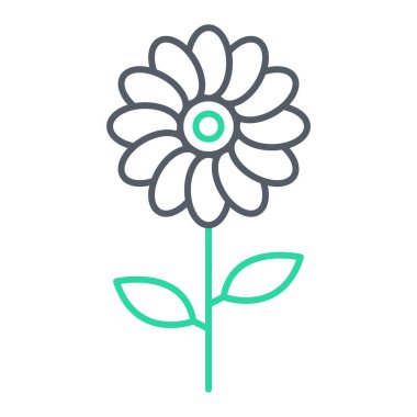çiçek simgesi vektör illüstrasyonu