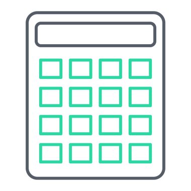 Hesap makinesi simgesi. Web için basit muhasebe vektör simgeleri çizimi